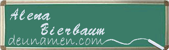 Alena Bierbaum Visitenkarte